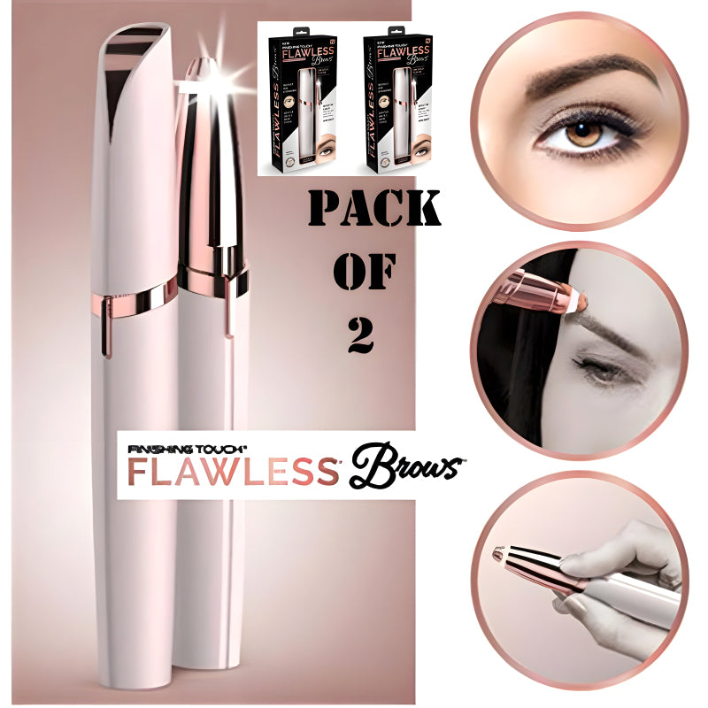 Pack Of 2 Electric Eyebrow Trimmers Mini Eye Brow Shavers Portable Epilators Facial Hair Removers For Women